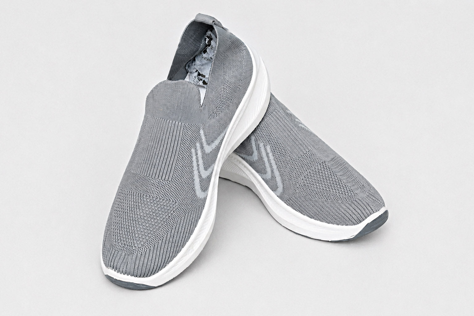 Lightweight Grey Casual Sneakers