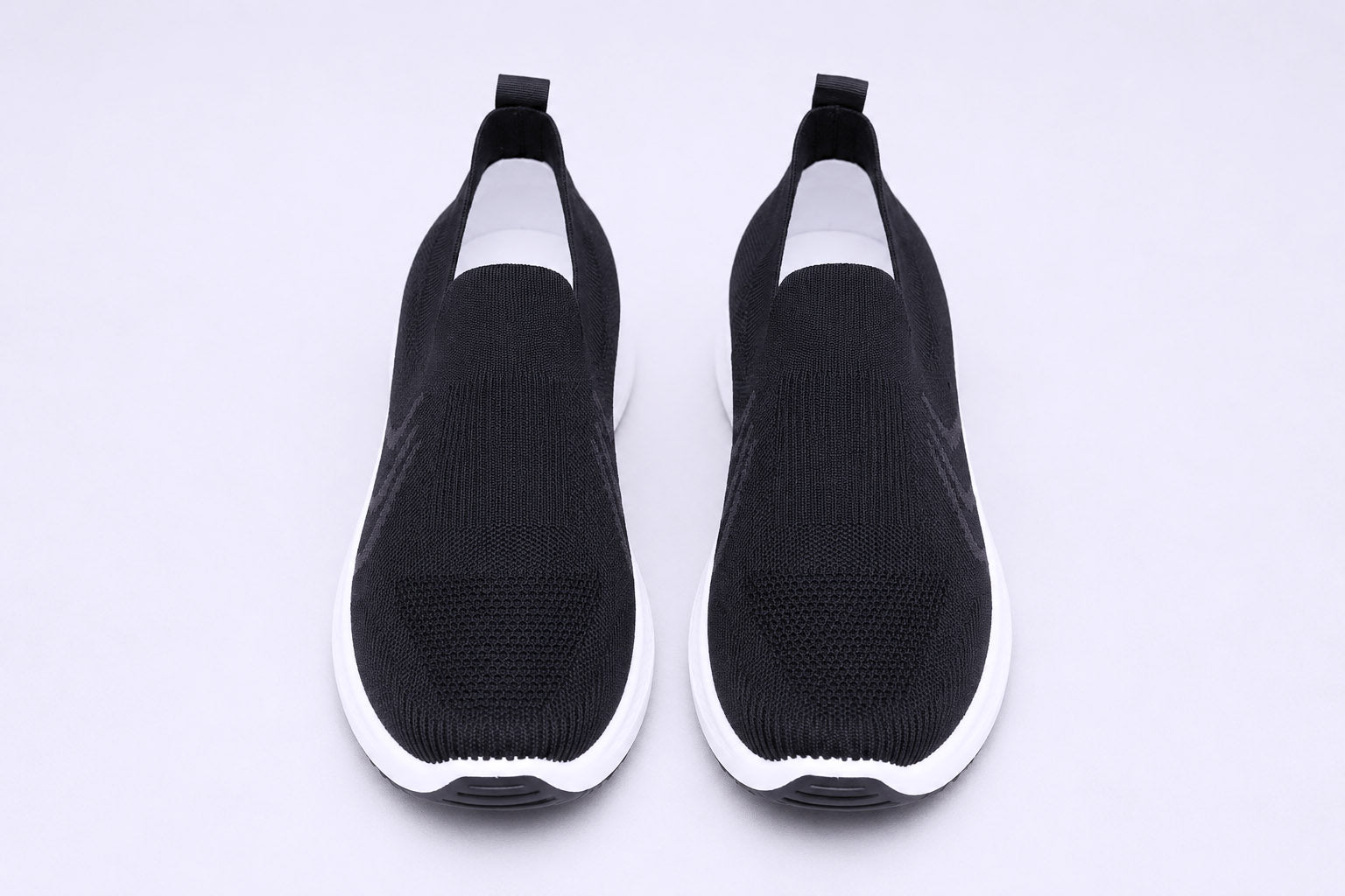 Lightweight Black Casual Sneakers