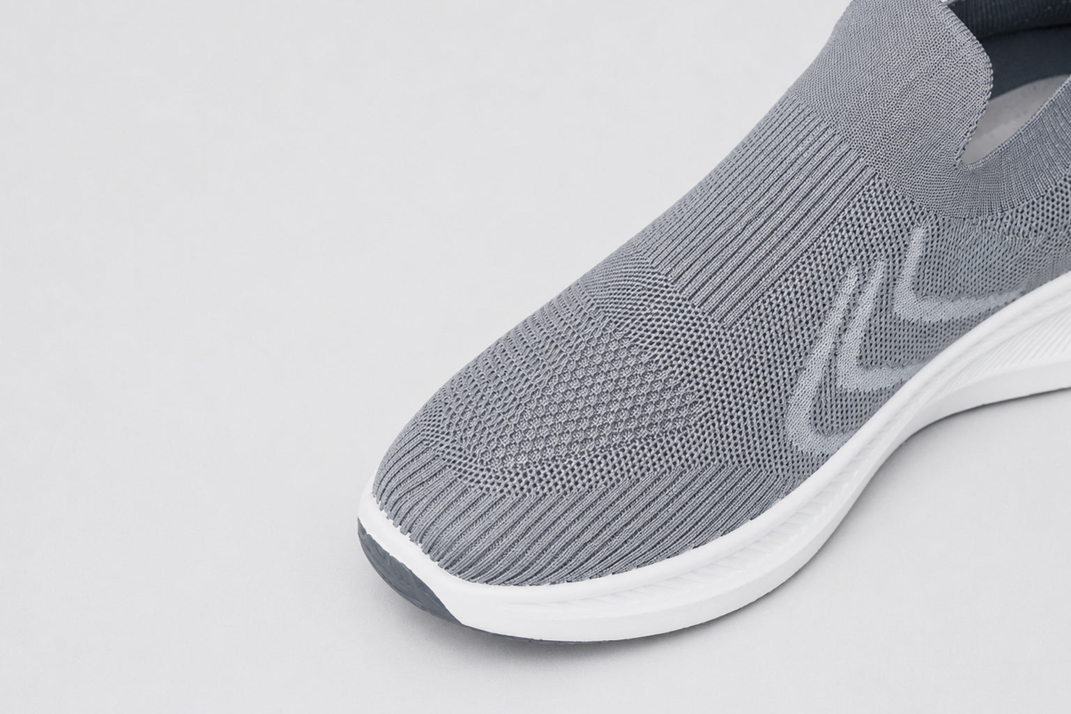 Lightweight Grey Casual Sneakers