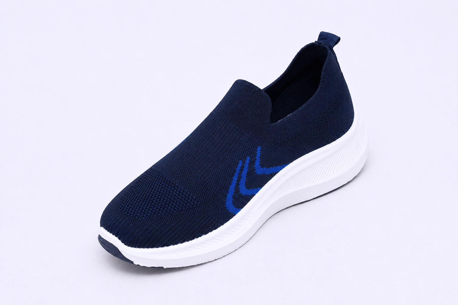 Lightweight Navy Blue Casual Sneakers